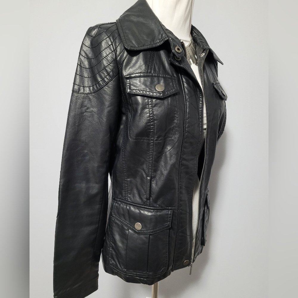 Kismet Faux Leather Moto style jacket, size small‎ - Picture 3 of 7